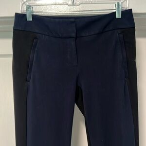 Ann Taylor Loft Dress Pant - Black & Navy - size 4